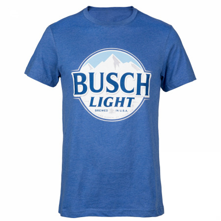 Busch Light Men's Heather Blue Round Logo T-Shirt